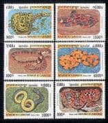 Cambodia 1999 Snakes / Reptiles / Animals 6v set (s910)