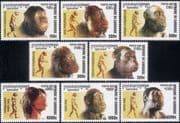 Cambodia 2001 Prehistoric Man/ History/ Nature/ Biology/ Science 8v set (n10511)