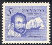Canada 1963 Sir Martin Frobisher/ Explorer/ Sailing Ship/ Boats/ Transport/Arctic 1v (n43426)