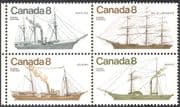 Canada 1975 Ships/ Boats/ Sailing/ Steam/ Paddle Steamer/ Transport 4v blk (n19643)