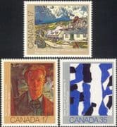 Canada 1981 Canadian Art/ Artists/ Painting/ Painters/ People 3v set (n45463)