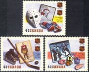 Canada 1992 Ice Hockey League/ Sports/ Games/ Players/ People 3v set (n44493)