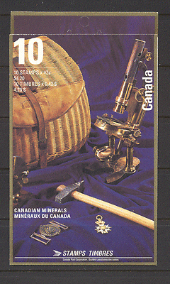 Canada 1992 Mining / Minerals 10v (5 x prs) bklt (n19745)