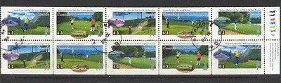 Canada 1995 Golf / Sport / Games / Buildings 10v pane n19618