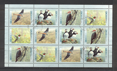 Canada 1996 Birds / Kestrel / Puffins / Nature sht vfu n19546