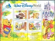 Canada 1996 Disney/ Winnie the Pooh/ Bear/ Books/ Films/ Cinema/ Animation m/s (s6161)