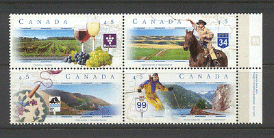 Canada 1997 Horse  /  Wine  /  Ski  /  Tourism  /  Views 4v blk n19534