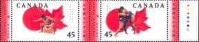 Canada 1998  First Canadian Sumo Basho/ Wrestling/ Sports  2v set pair  (n27562)