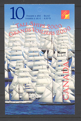 Canada 2000 Tall Ships  /  Sailing  /  Sail  /  Boats  /  Nautical  /  Transport 10v bklt  (n19744)
