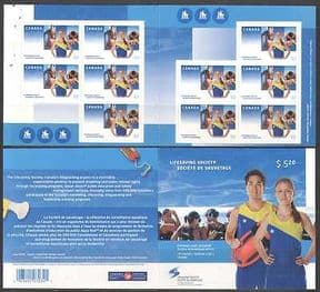 Canada 2008 Lifesaving  /  Swimming  /  Rescue 10v bklt  n24703