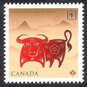 Canada 2009 YO Ox  /  Greetings  /  Seasonal  /  New Year 1v n24315
