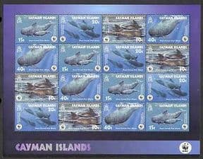 Caymans 2003 WWF  /  Whales  /  Marine  /  Sea Life 16v sht (s6169)