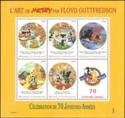 Central African Republic 1998 Disney/ Mickey/ Cartoons/ Animation 5v sht (s578h)