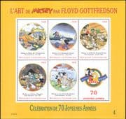 Central African Republic 1998 Disney/ Mickey/ Cartoons/ Animation 5v sht (s578j)