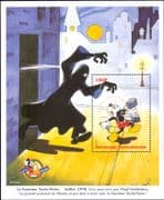Central African Republic 1998 Disney/ Mickey Mouse/ Ghost/ Cartoons/ Animation 1v m/s (b3123d)
