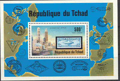 Chad 1977 Zeppelin  /  Aviation  /  Flight  /  S-on-S 1v m  /  s b10082