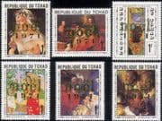 Chad / Tchad 1971 Christmas/ Greetings/ Art/ Artists/ Paintings/ Painters 6v set o/p (b4100e)