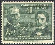 Chile 1947 National Anthem / Music / Composers / Lillo / Carnicer / Score 1v (n40937)