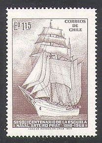 Chile 1972 Ships  /  Sailing  /  Boats  /  Naval  /  Navy  /  Nautical  /  Transport 1v (n37822)