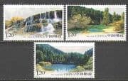 China 2009 Waterfalls / Forest / Lakes / Nature 3v set n27110