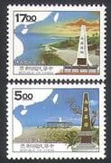 China (Taiwan) 1996 Islands / Monuments / Trees / Sunset 2v set (n36184)
