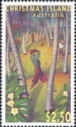 Christmas Island 1995 Golf Course 40th Anniversary/ Sports/ Games/ Golfing 1v (b5011)