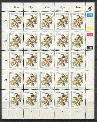 Ciskei 1981 Bird / Flycatcher / Nature 25v sht (n17134)