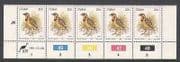 Ciskei 1981 Birds / 20c Longclaw 5v ctl strp (n20015m)