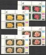 Ciskei 1994 Roses / Flowers 4v ctl blks (n20038)
