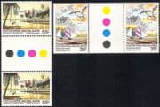 Cocos (Keeling) Is 1979 Christmas/ Boats/ Sailing/ Birds/ Trees 2v set gutter pairs (n18177)