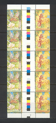 Cocos (Keeling) Is. 1995 Insects / Ant 10v gutter n19007
