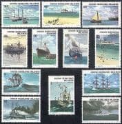 Cocos (Keeling) Islands 1976 Ships / Boats / Navy / Sail / Sailing / Transport 12v n40179
