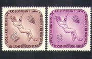 Colombia 1957 Fencing / Championships / Sports / Games / Animation 2v set (n37216)