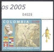 Colombia 2005 Art / Painting / Sports / Games / Flags / Statue 1v (n36134)