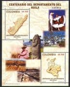 Colombia 2005 Maps / Regions / Statue / Mountains / Dance 2v m / s (n36828)
