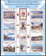 Colombia 2006 Regions / Trees / Church / Art / Islands / Nature / Buildings 12v sht (n34916)