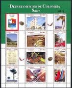 Colombia 2007 Regions / Trees / Church / Art / Cattle / Nature / Buildings 12v sht (n34917)