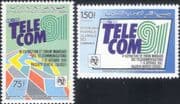 Comoros 1991 Telecom '91 /ITU-UIT/ Telecomms/ Radio/ Communications 2v set (b8676e)