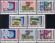Congo 1964 Lovanium University/ Science/ Technology/ Atomic/ Nuclear Energy 8v set (n46583)