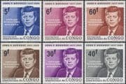 Congo 1964 President John F Kennedy/ JFK/ Politics/ Politicians/ People 6v set (s1684f)