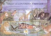 Congo 2000 African Animals/Birds/ Insects/ Plants/ Wildlife/ Nature 12v sht (s3470q)