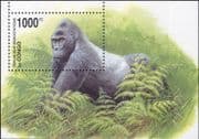 Congo 2002 Gorillas/ Endangered Animals/ Wildlife/ Nature/ Conservation/ WWF 1v m/s (s3470a)