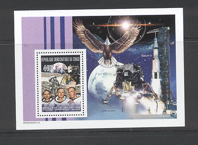 Congo 2003 SPACE / Raptor / Eagle m / s ref:n12614