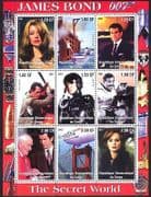 Congo James Bond / AIR BALLOON / Action / Cinema 9v sht (cs) b5505