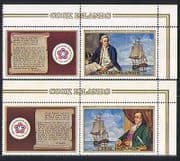 Cook Is 1976 Ship / Transport / USA Bicentenary 2v (n31482)