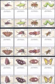 Cook Is 2014 Bee/ Beetles/ Butterflies/ Grasshopper/ Mosquito/ Insects  12v set gutter pairs  s5479b