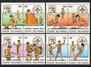 Cook Is. 1983 Scouts / Scouting / Camp Fire / Tree 8v n31446
