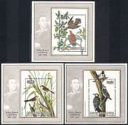 Cook Islands 1985 Audubon / Dove / Woodpecker / Birds / Nature / Art 3 x 1v m / s (n39976)