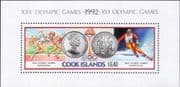 Cook Islands 1990 Olympic Games/ Sports/ Skiing/ Athletics/ Coins 1v m/s (n15874f)