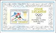 Cook Islands 1992 Olympic Games/ Sports/ Javelin/ Cycling/ Basketball 1v m/s (n15874d)